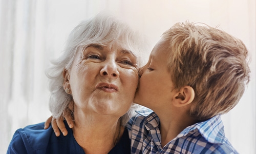 Grandmother and child
