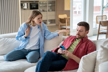 Narcissist husband ignoring wife